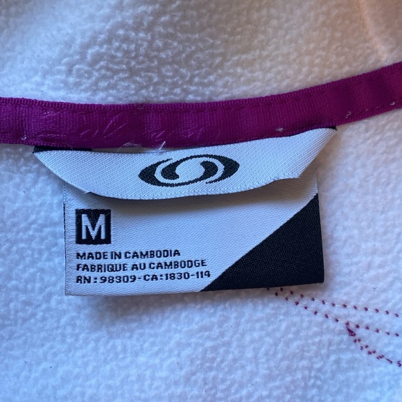 White Salomon Acti-therm Midlayer jacket, Size medium - Picture 4 of 5